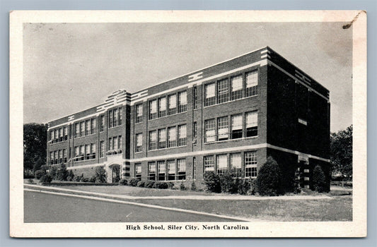 SILVER CITY NC HIGH SCHOOL VINTAGE POSTCARD