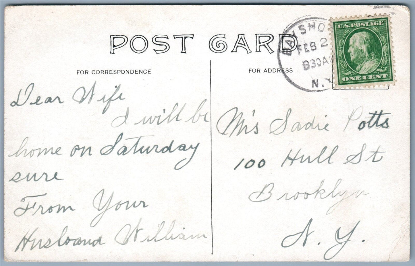 BAY SHORE LONG ISLAND NY HIGH SCHOOL on FOURTH AVENUE ANTIQUE POSTCARD