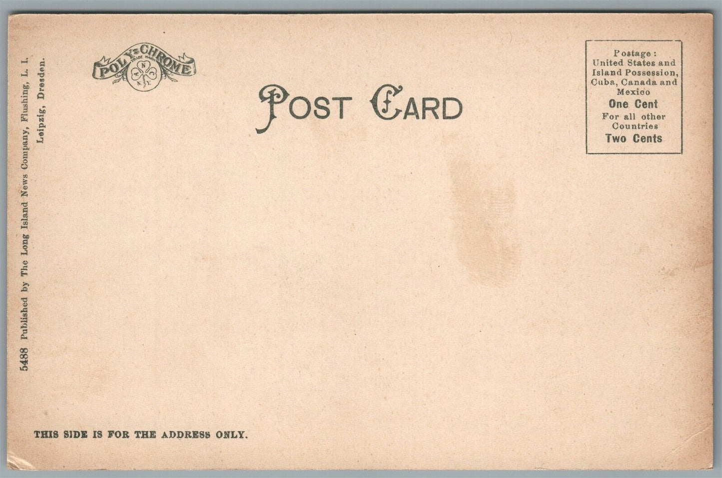 FISHING LONG ISLAND NY BOWNE HOUSE ANTIQUE POSTCARD