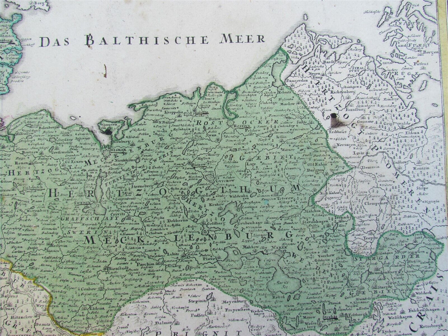 1720 antique MAP of LOWER SAXONY GERMANY 18th CENT. Circulus Saxoniae inferioris