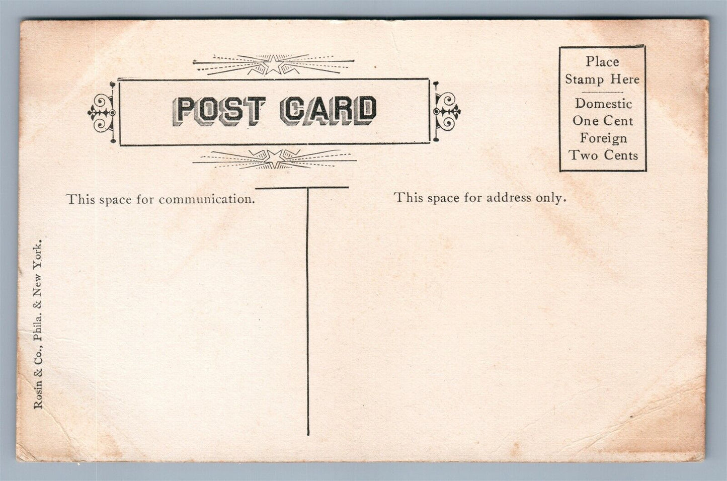 ATLANTIC CITY NJ VIRGINIA AVENUE ANTIQUE POSTCARD