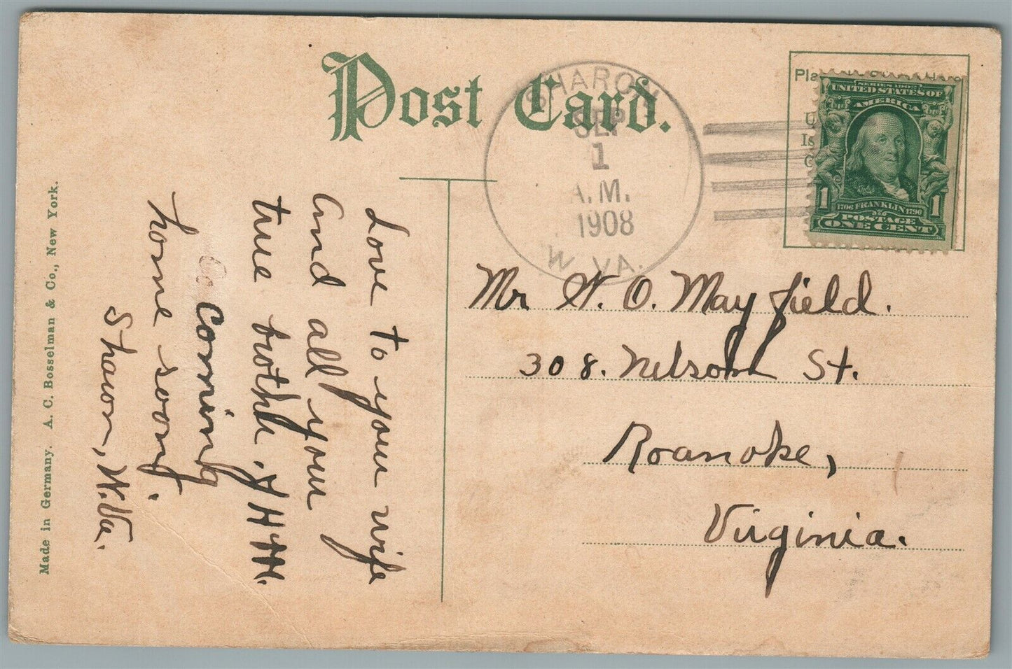 MILITARY SHIP CRUISER RALEIGH NORFOLK VA ANTIQUE POSTCARD