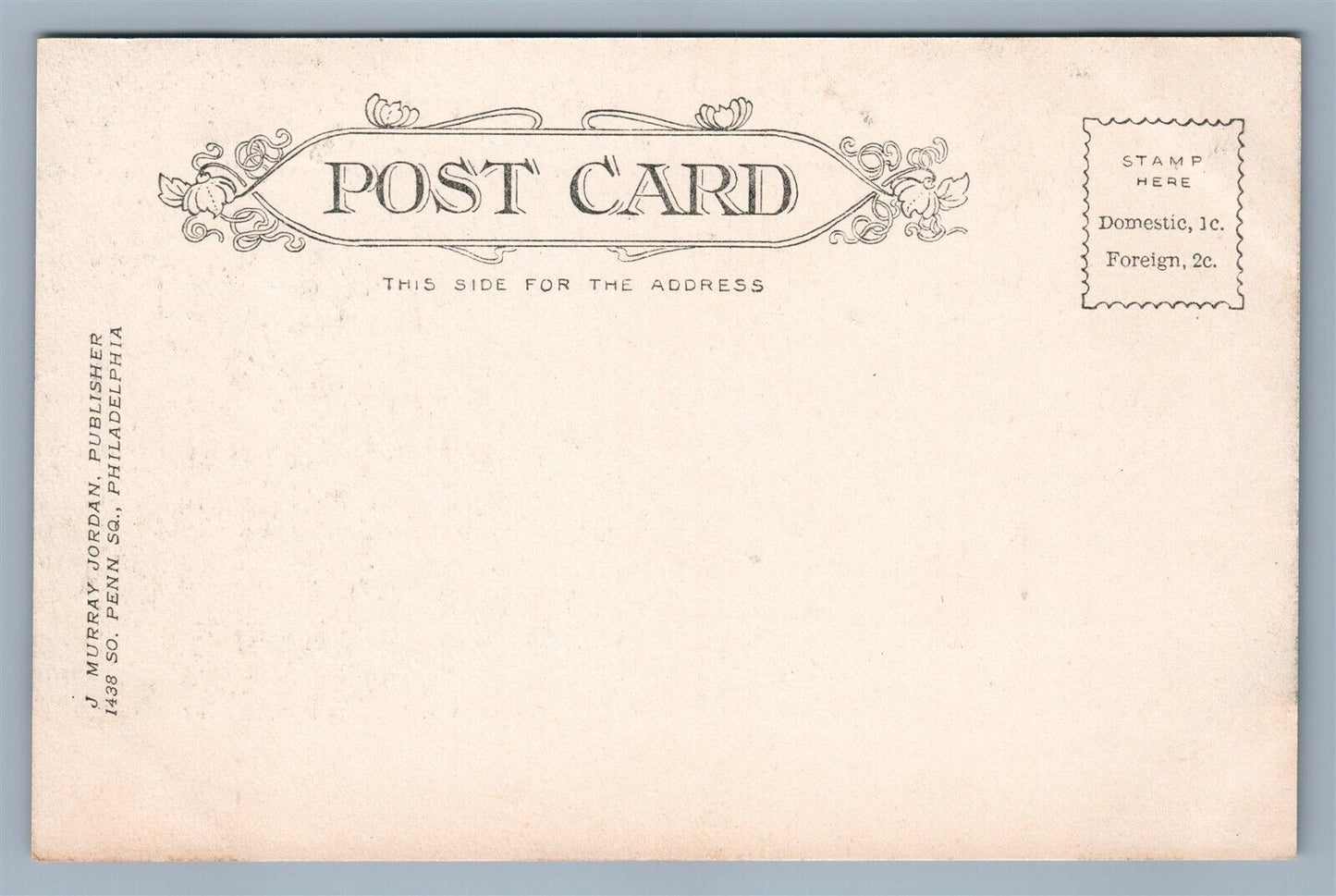 PHILADELPHIA PA FAIRMONT PARK FOUNTAIN ANTIQUE POSTCARD