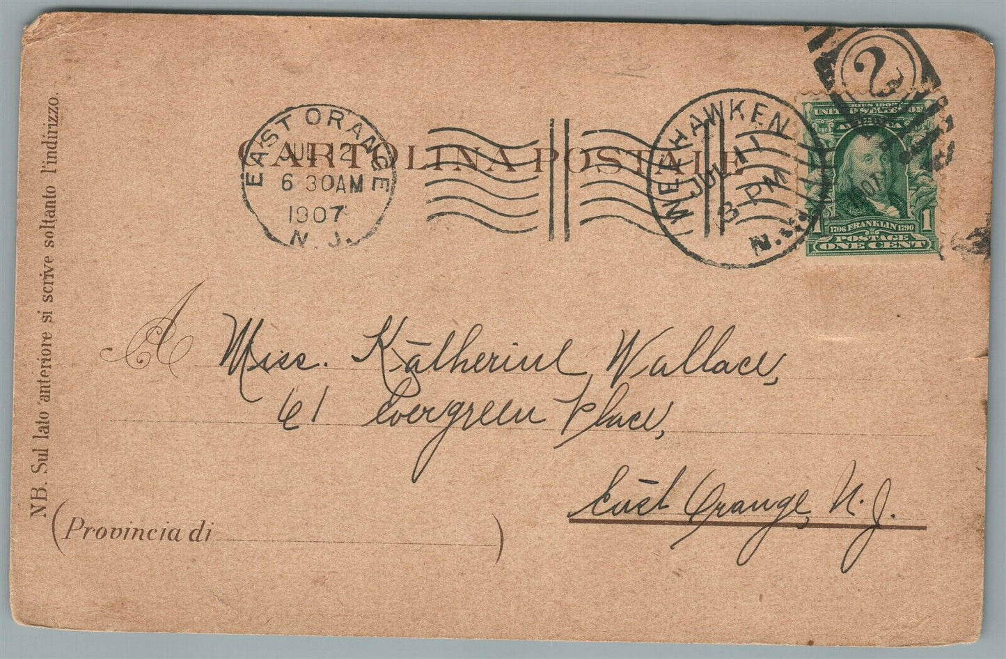 FIRENZE ITALY FLORENCE ANTIQUE POSTCARD