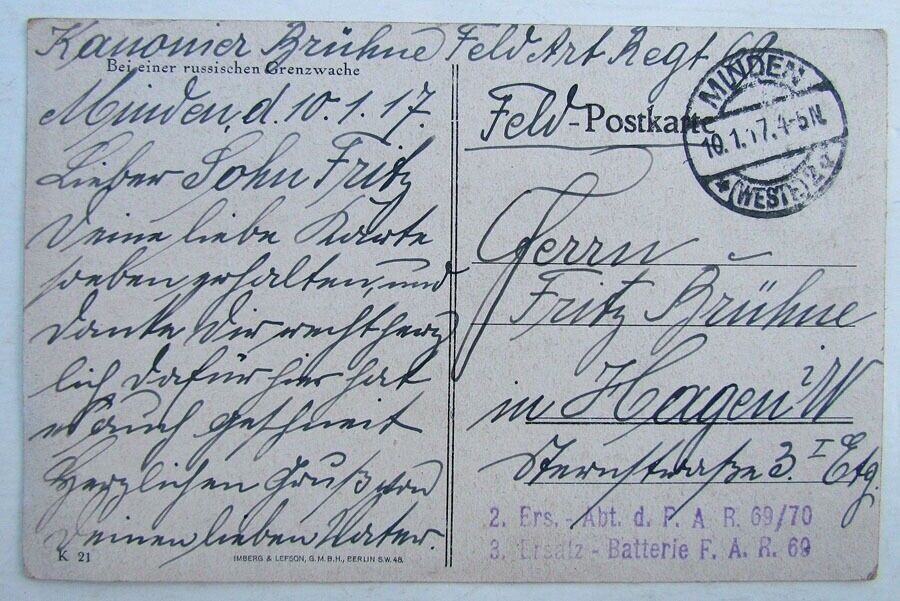 WWI GERMAN POSTCARD - DANCING RUSSIAN OFFICERS MILITARY w/ SWORD