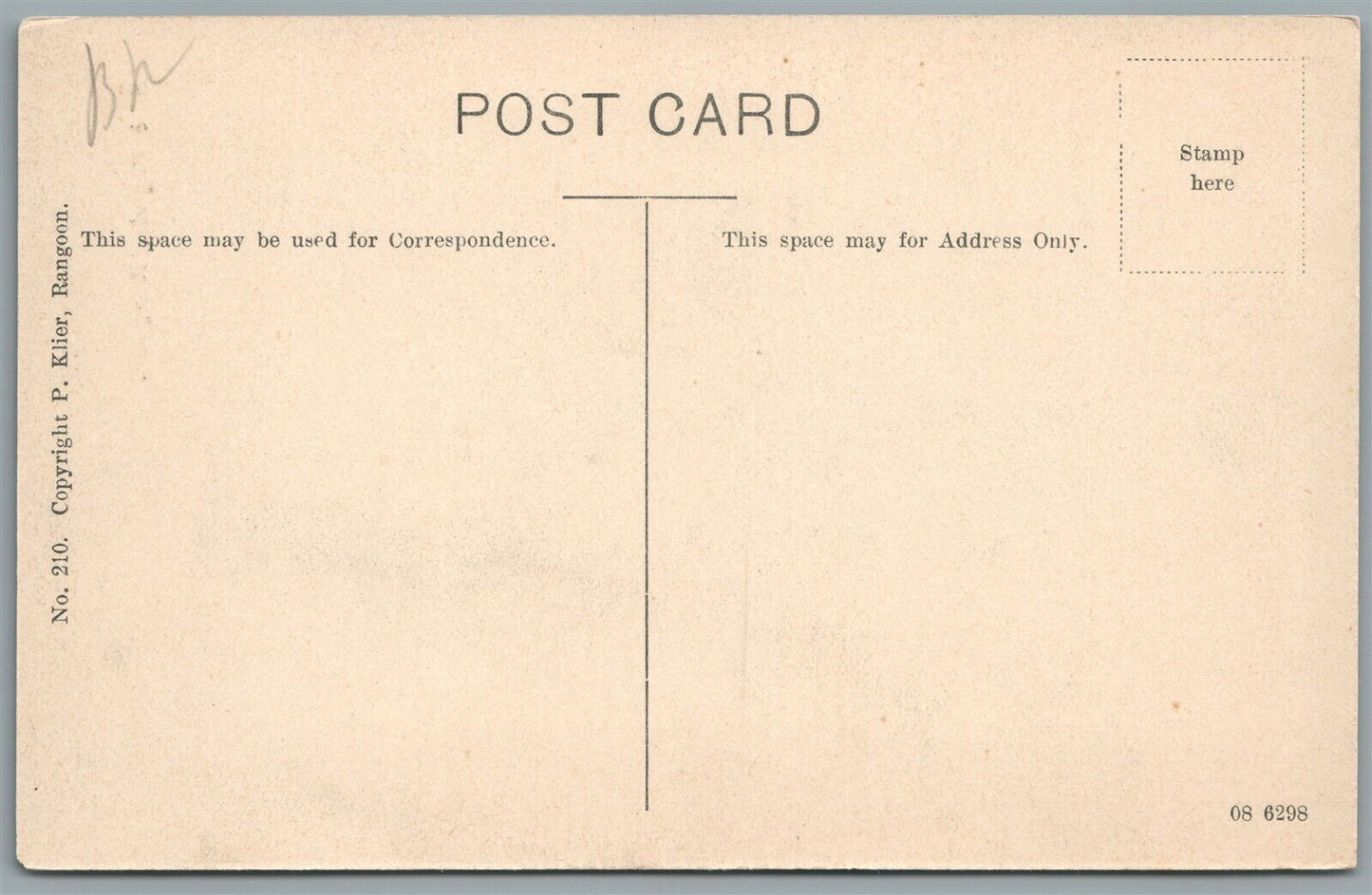THAILAND BANGKOK SULE PAGODA ANTIQUE POSTCARD