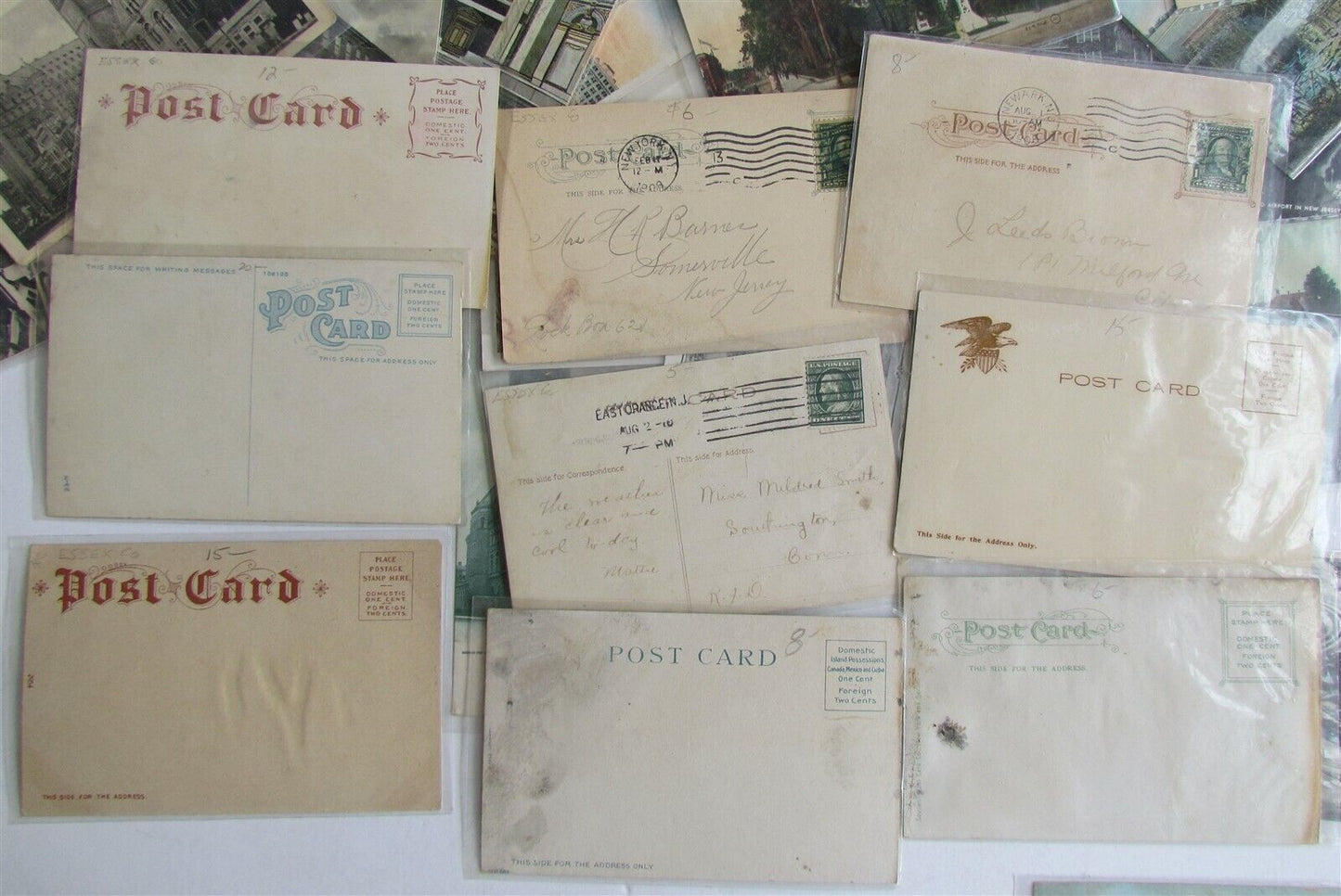 NEWARK NJ lot of 40 ANTIQUE & VINTAGE POSTCARDS