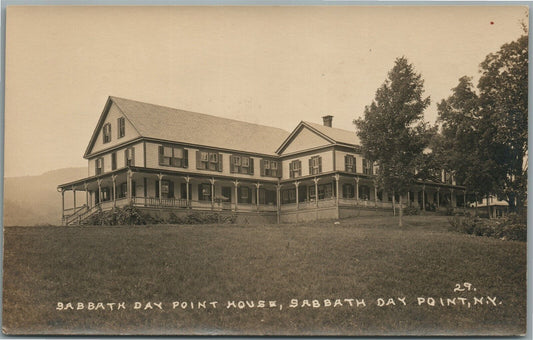 SABBATH DAY POINT HOUSE NY ANTIQUE REAL PHOTO POSTCARD RPPC