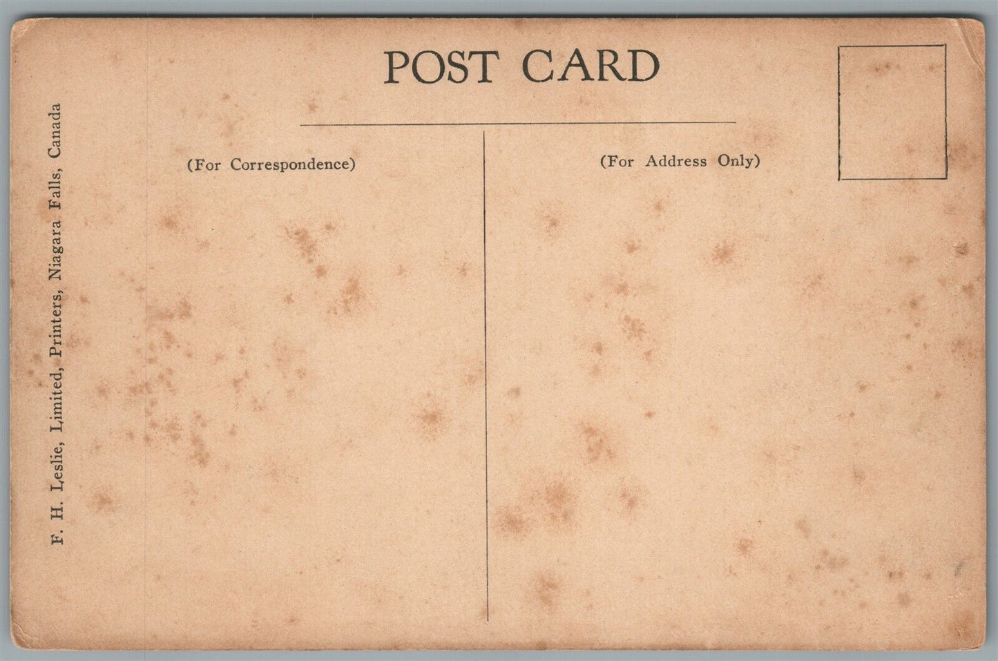 CANADA BURNING SPRINGS SKETCH 1929 ANTIQUE POSTCARD