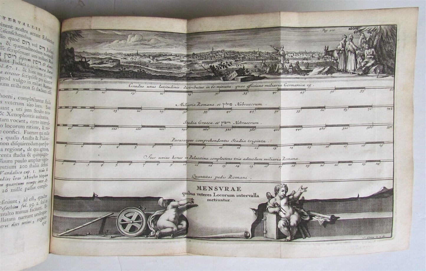 1714 Palaestina ex Monumentis Verteribus 2 volumes antique VELLUM PALESTINE ILL