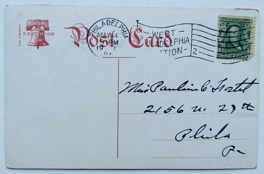 VINTAGE POSTCARD IN THE RAVINE FAIRMOUNT PARK PHILADELPHIA PA