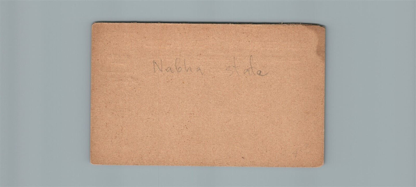 EAST INDIA NABHA STATE ANTIQUE POSTCARD
