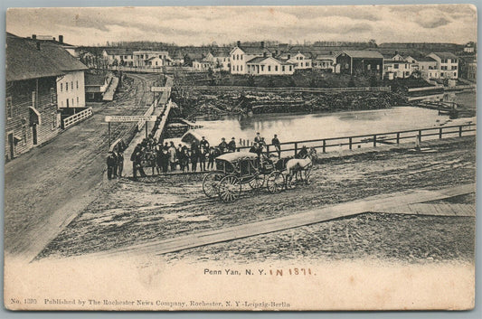 PENN YAN NY ANTIQUE POSTCARD
