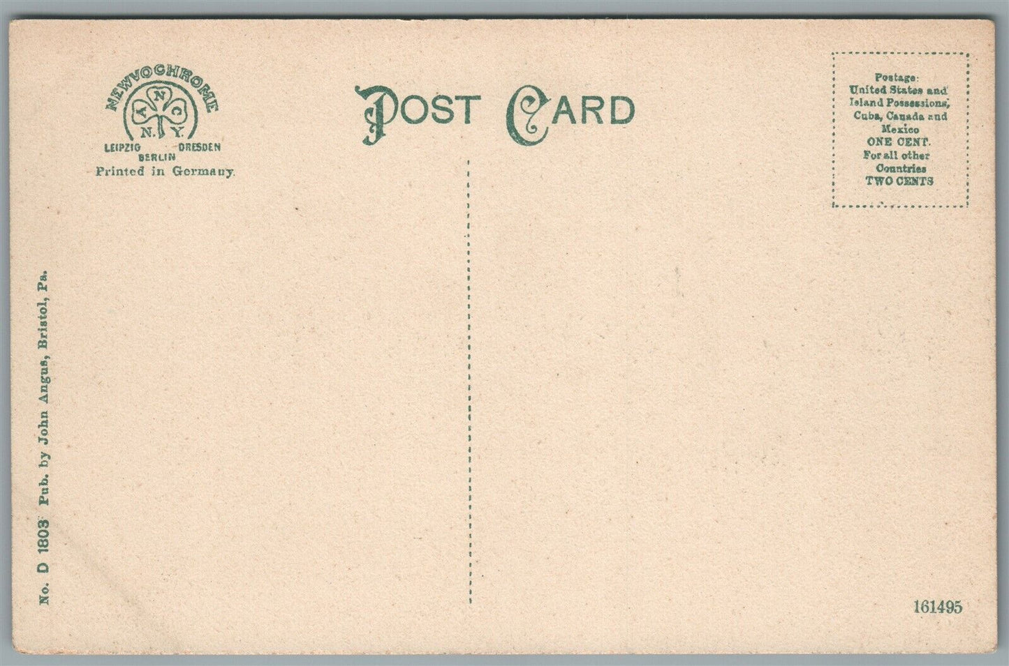 BRISTOL PA FARMERS NATIONAL BANK ANTIQUE POSTCARD