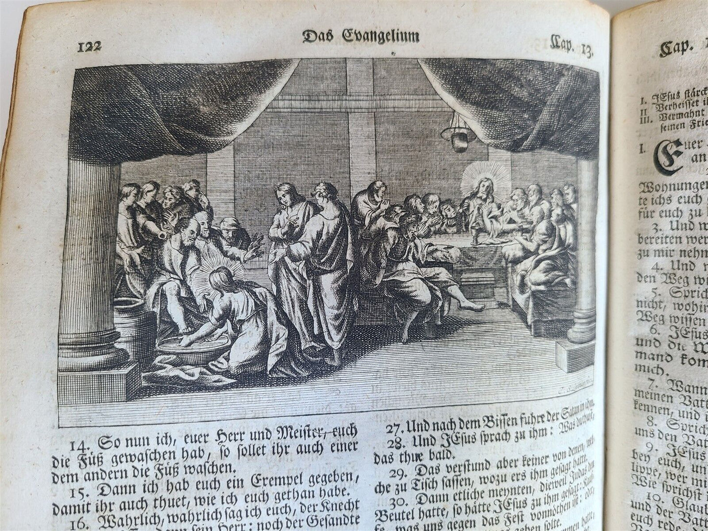 1763 BIBLE ILLUSTRATED IMPRESSIVE PIGSKIN FOLIO AMAZING BRONZE FITTINGS antique