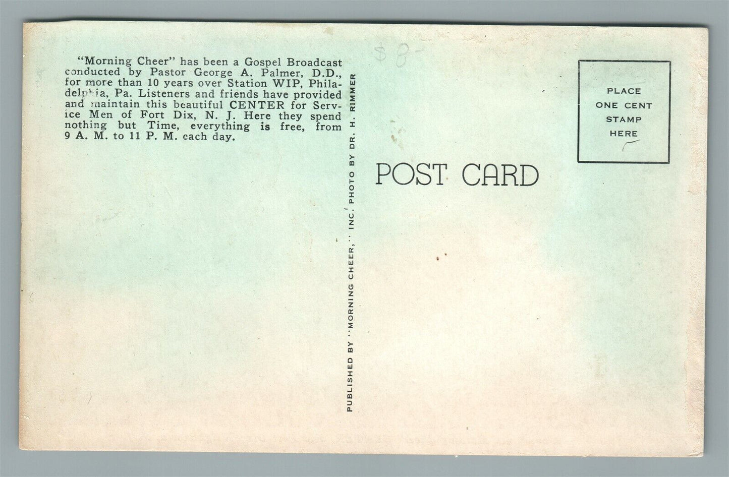 WRIGHTSTOWN NJ ARCHERY AT MORNING CHEER CENTER VINTAGE POSTCARD