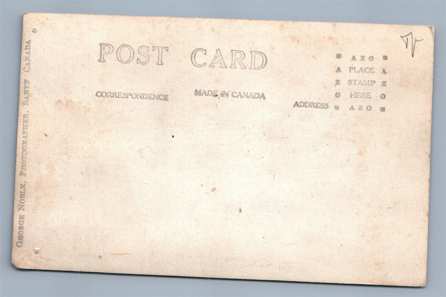 AMERICAN INDIAN FAMILY AT WIGWAM BANFF CANADA ANTIQUE REAL PHOTO POSTCARD RPPC