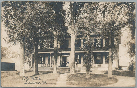 DUMMER VT THE HOTEL ANTIQUE REAL PHOTO POSTCARD RPPC