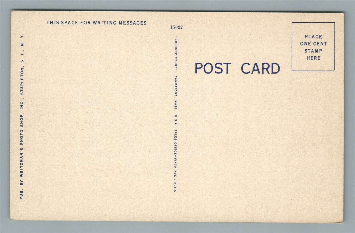 STATEN ISLAND NY ST. ELIZABETH'S MT. LORETTO VINTAGE POSTCARD