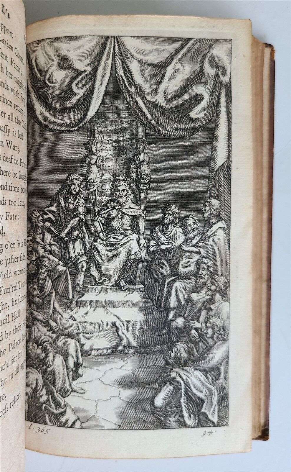 1719 WORKS of VIRGIL in ENGLISH by DRYDEN 3 VOLUMES antique ILLUSTRATED