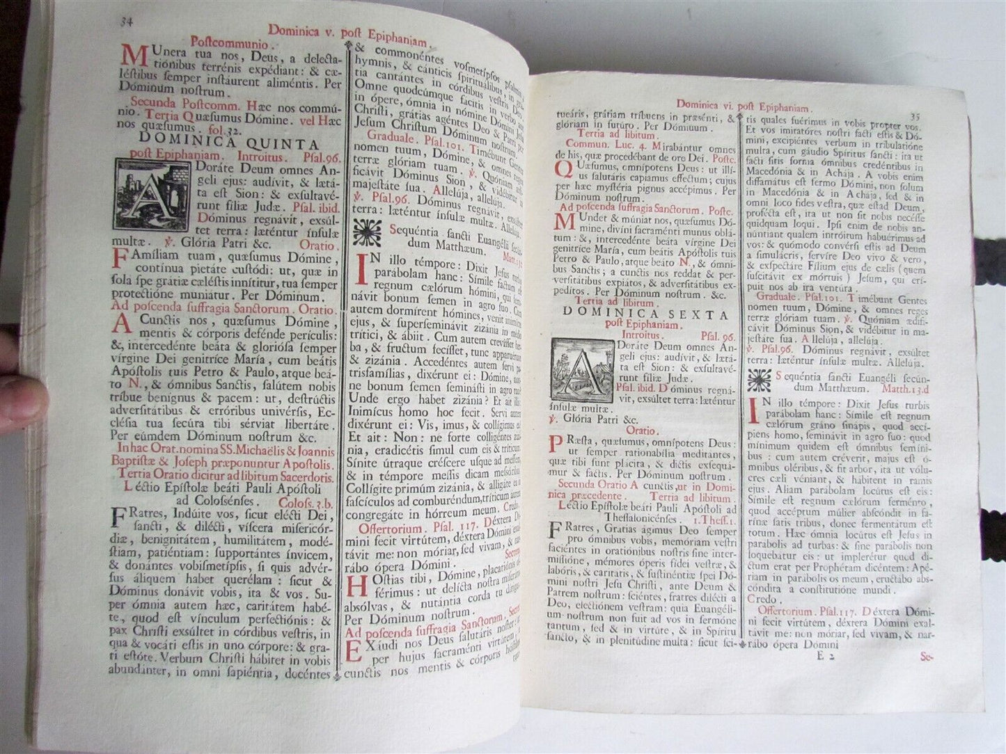 1780 AMAZING BINDING Missale Romanum Senis antique FOLIO w/ CLASPS