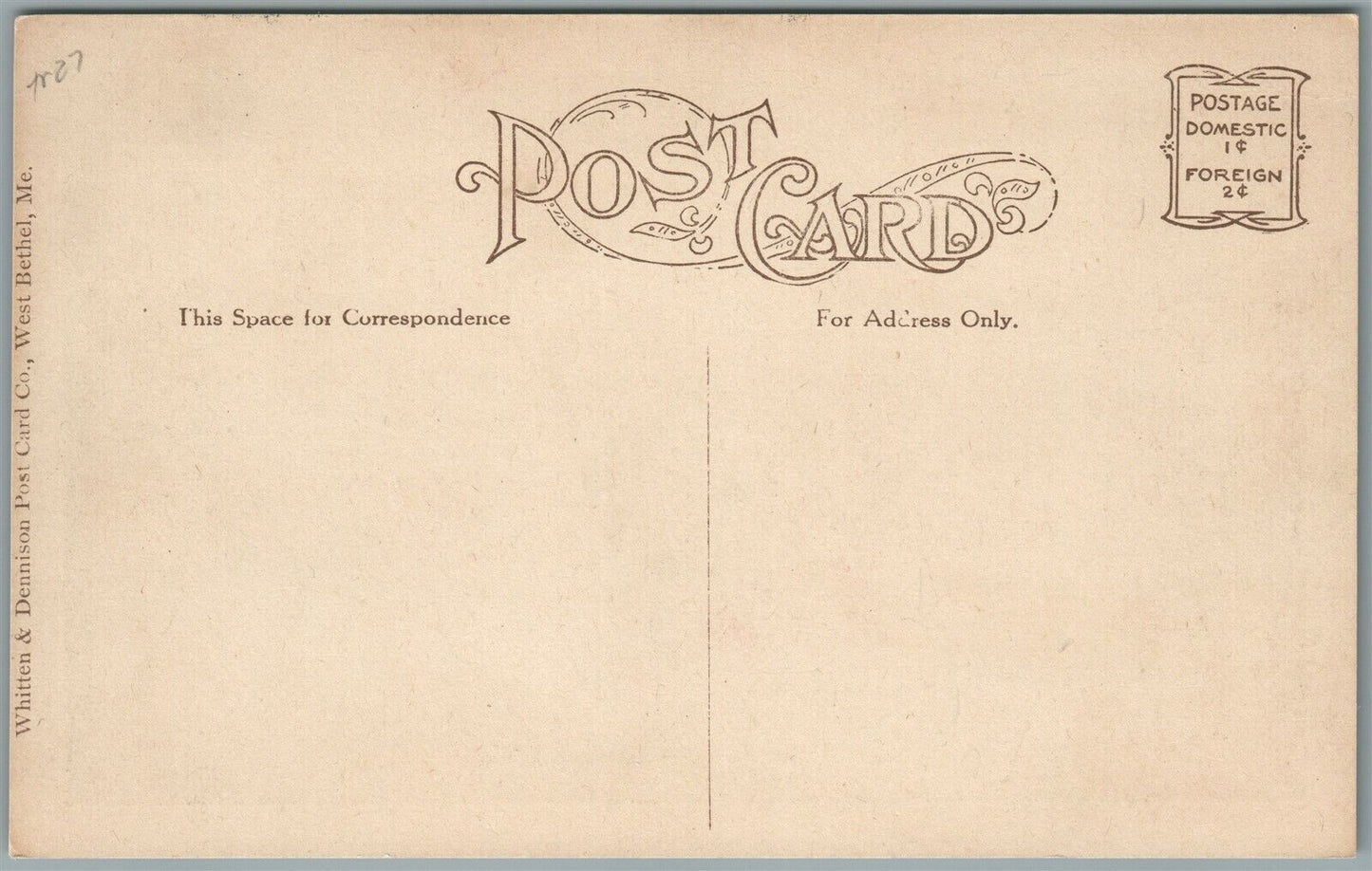 OAKLAND NY ANTIQUE POSTCARD