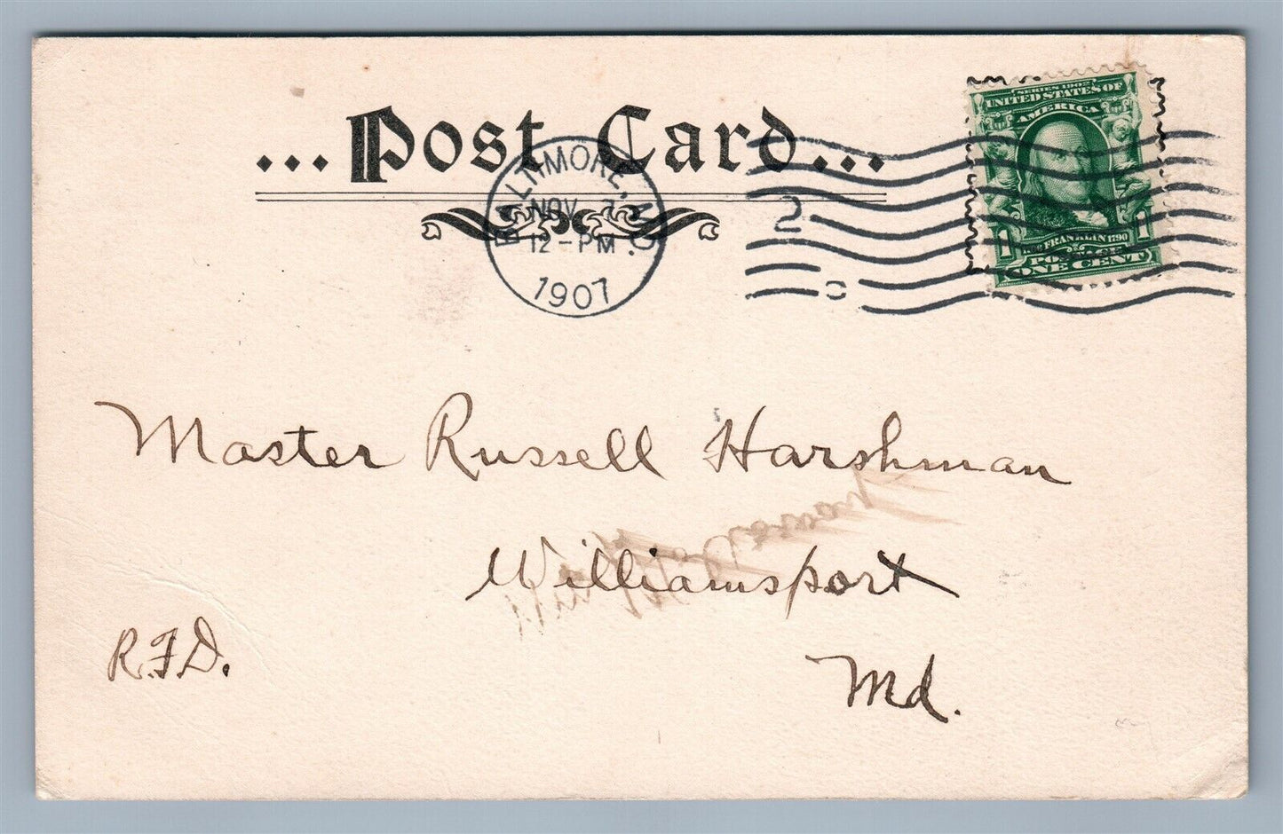 BALTIMORE MD CITY HOSPITAL COLLEGE of PHYSICIANS & SURGEONS ANTIQUE POSTCARD