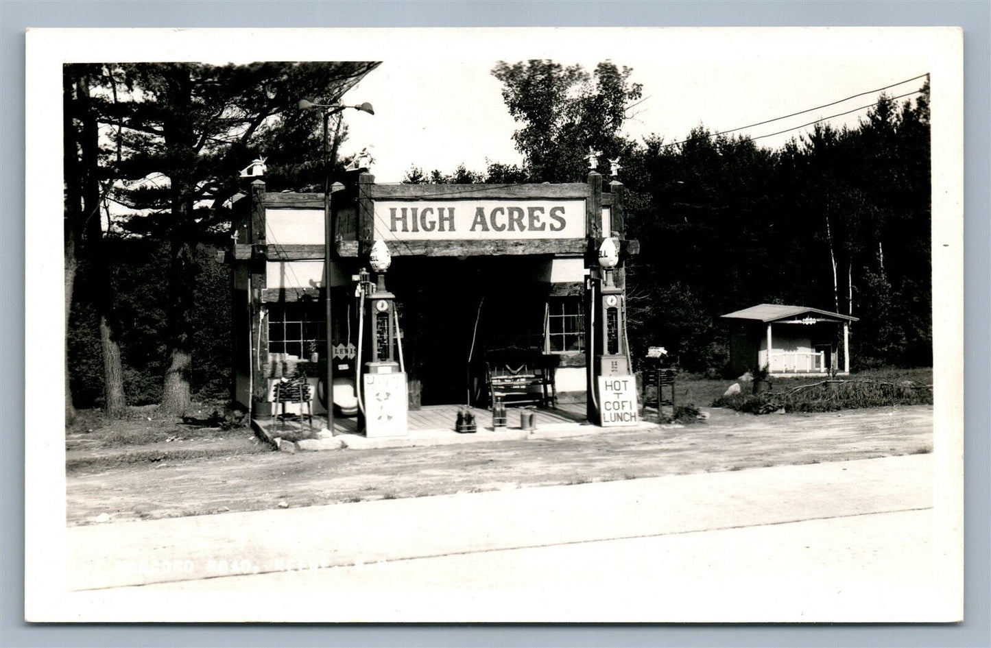 ANTRIM NH HIGH ACRES GARAGE ? ANTIQUE REAL PHOTO POSTCARD RPPC