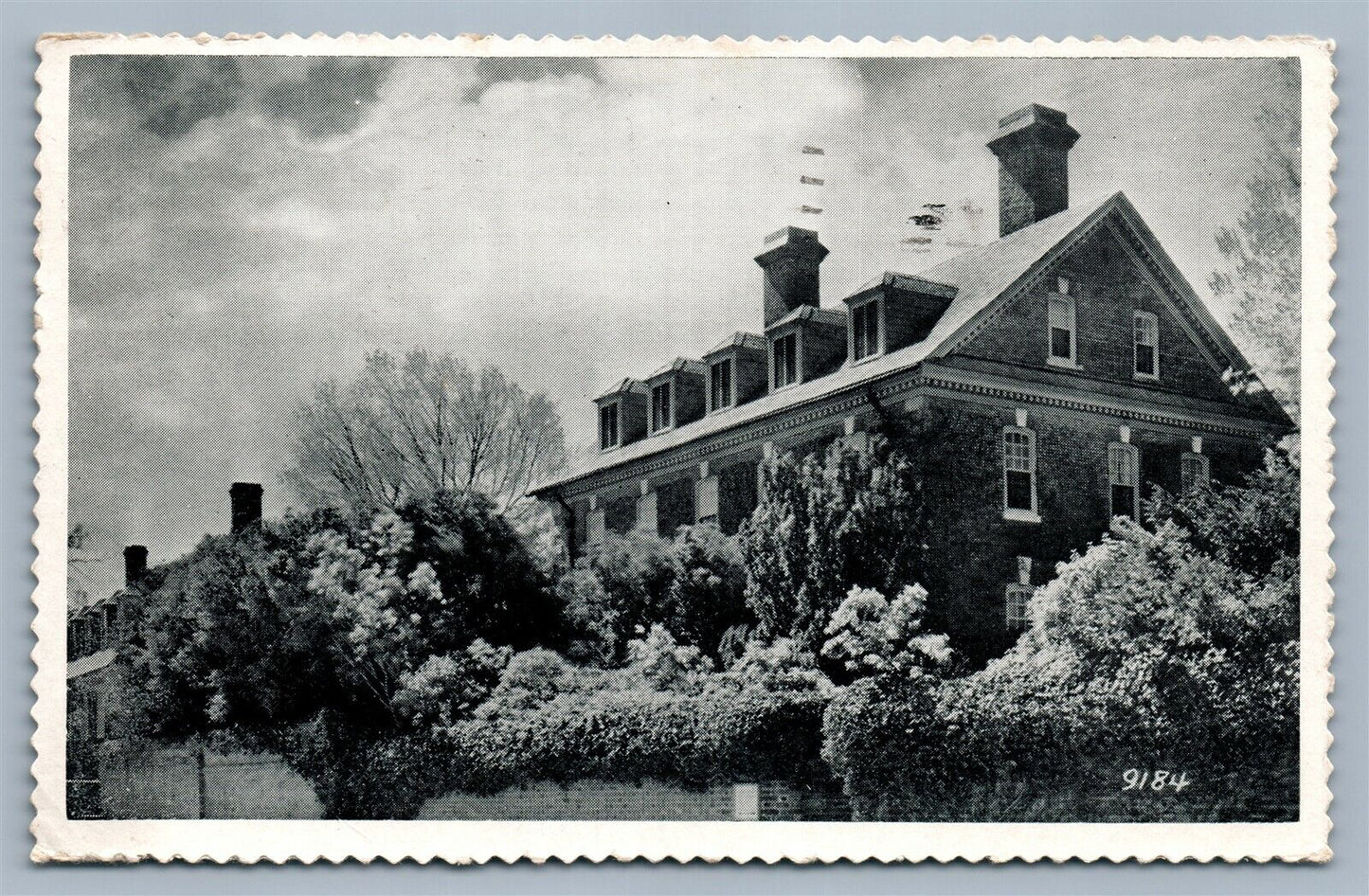 YORKTOWN VA NELSON HOUSE VINTAGE POSTCARD