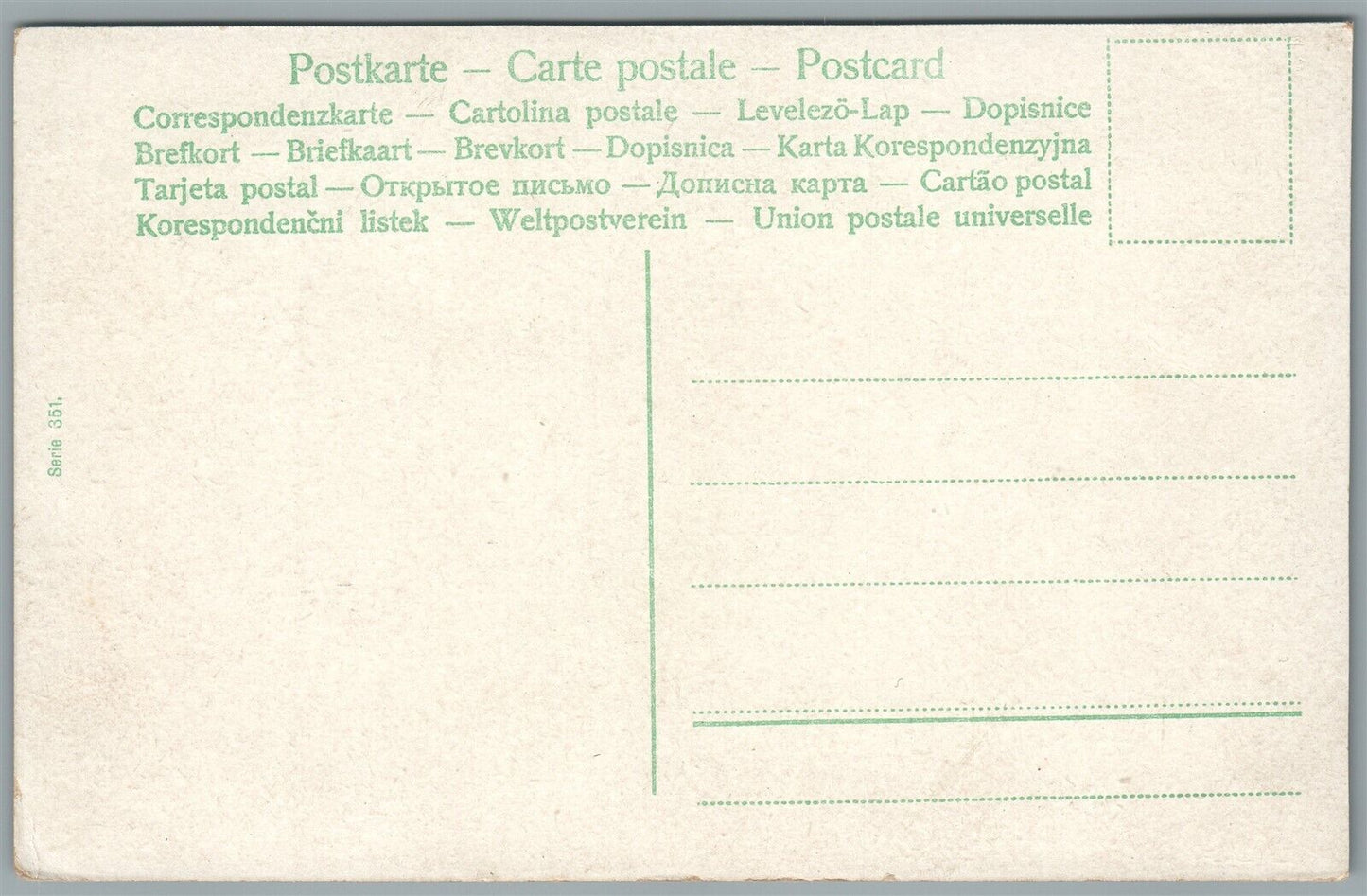 MULTI BABIES cow milking ANTIQUE POSTCARD