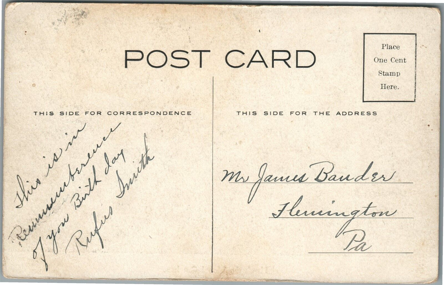 HERE IS A MOB I GO INTO MEN'S CROWN ANTIQUE POSTCARD