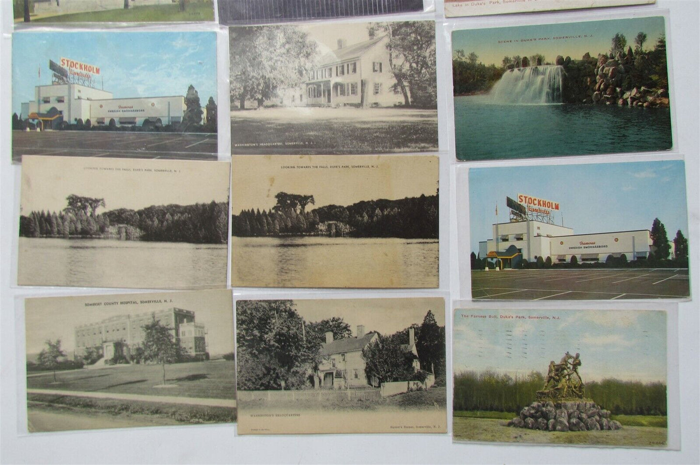 SOMERVILLE NJ lot of 34 ANTIQUE & VINTAGE POSTCARDS