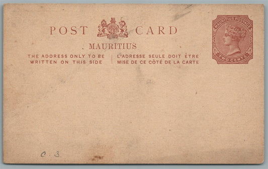 MAURITIUS ISLAND ANTIQUE POSTCARD