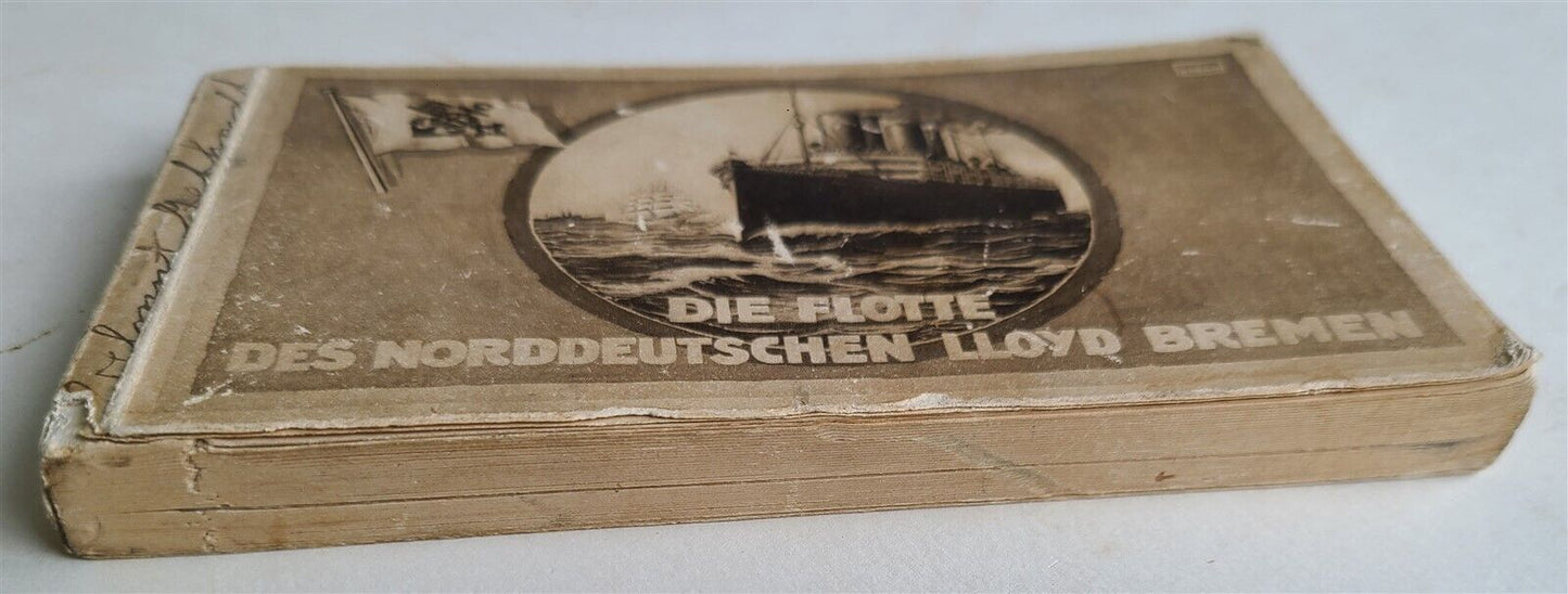 GERMAN LLOYD SHIPS 35 VINTAGE DETACHABLE POSTCARDS ANTIQUE DIE FLOTTE