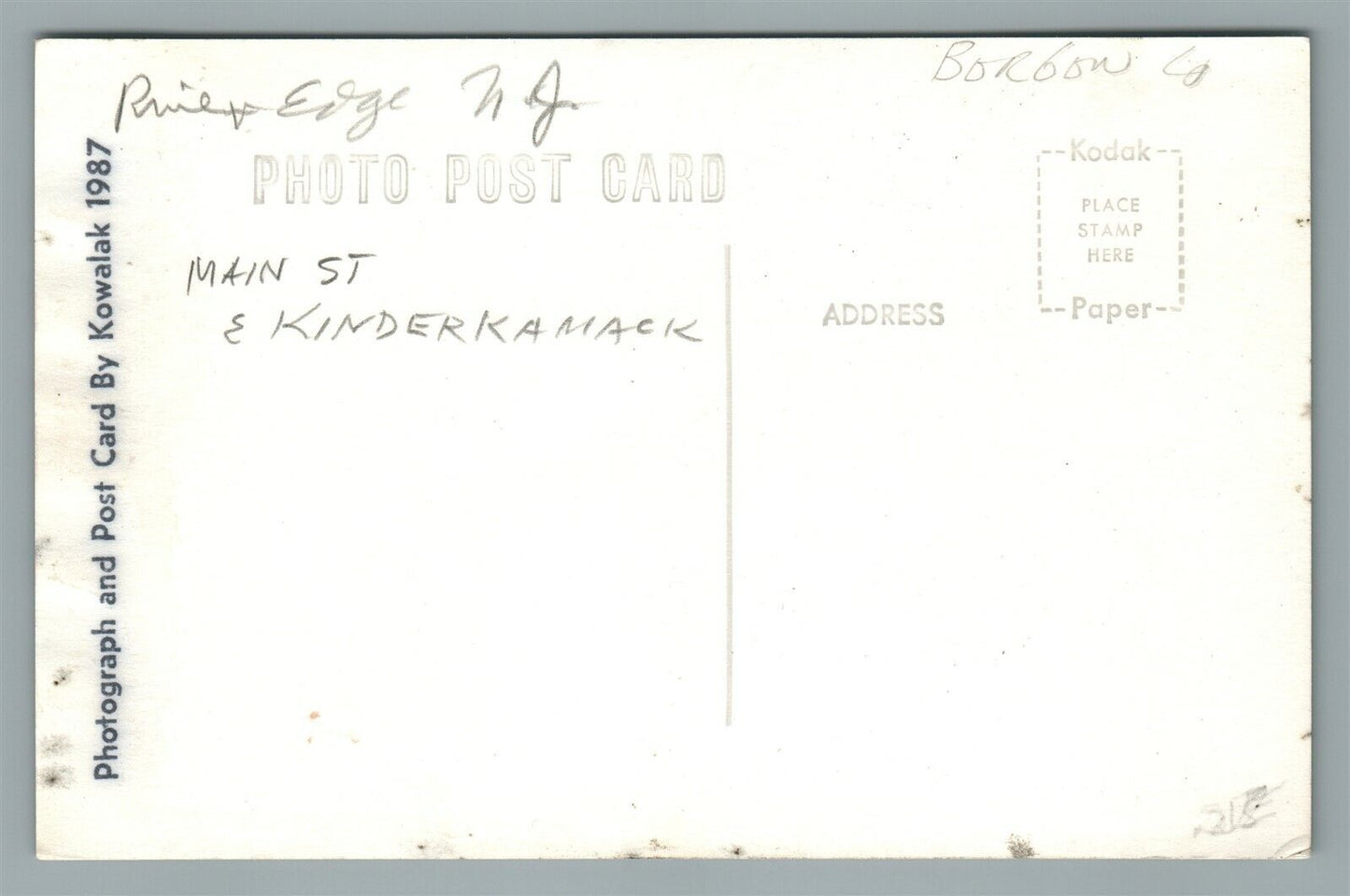 RIVER EDGE NJ FOODTOWWN VINTAGE REAL PHOTO POSTCARD RPPC