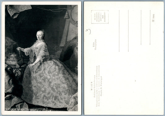KAISERIN MARIA THERESIA AUSTRIAN VINTAGE REAL PHOTO POSTCARD
