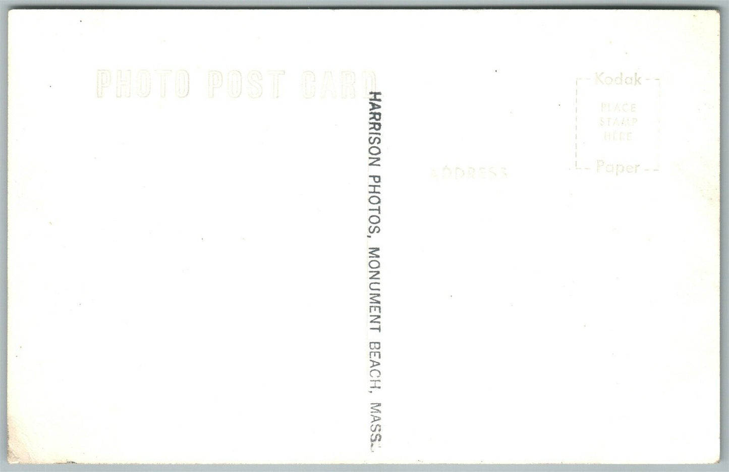 FISHING EXAGGERATED VINTAGE REAL PHOTO POSTCARD RPPC MONUMENT BEACH MA