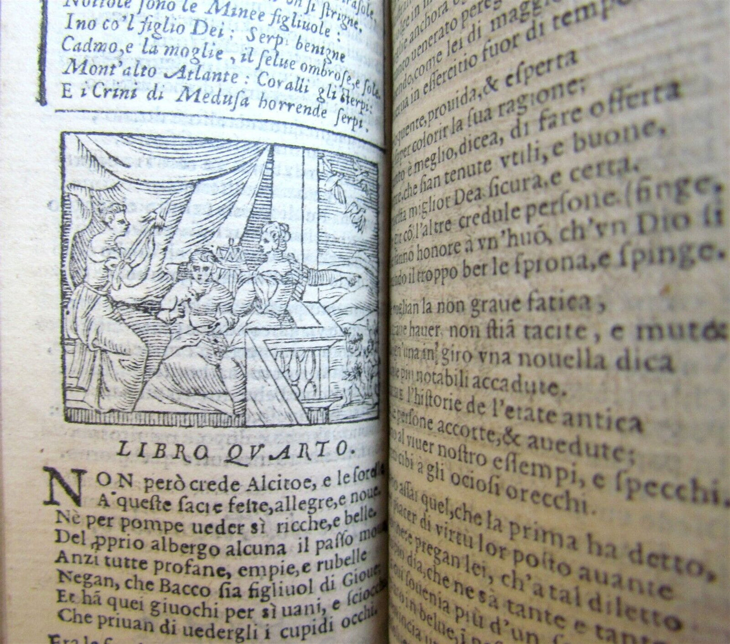 1579 LE METAMORFOSI by OVID ILLUSTRATED w/ 15 woodcuts antique RARE 16th century