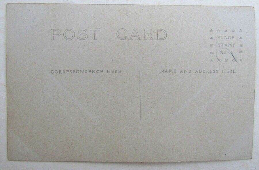 RPPC VINTAGE PHOTO POSTCARD - MOUNTAIN RAILROAD STATION railway train