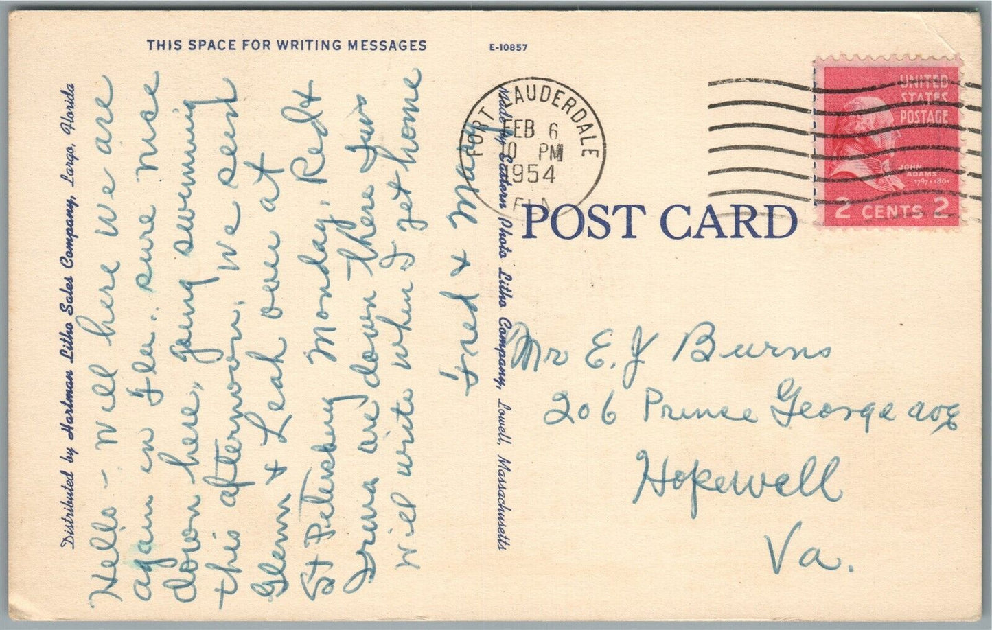 TARPON SPRINGS FL ST.NICHOLAS GREEK ORTHODOX CHURCH VINTAGE POSTCARD