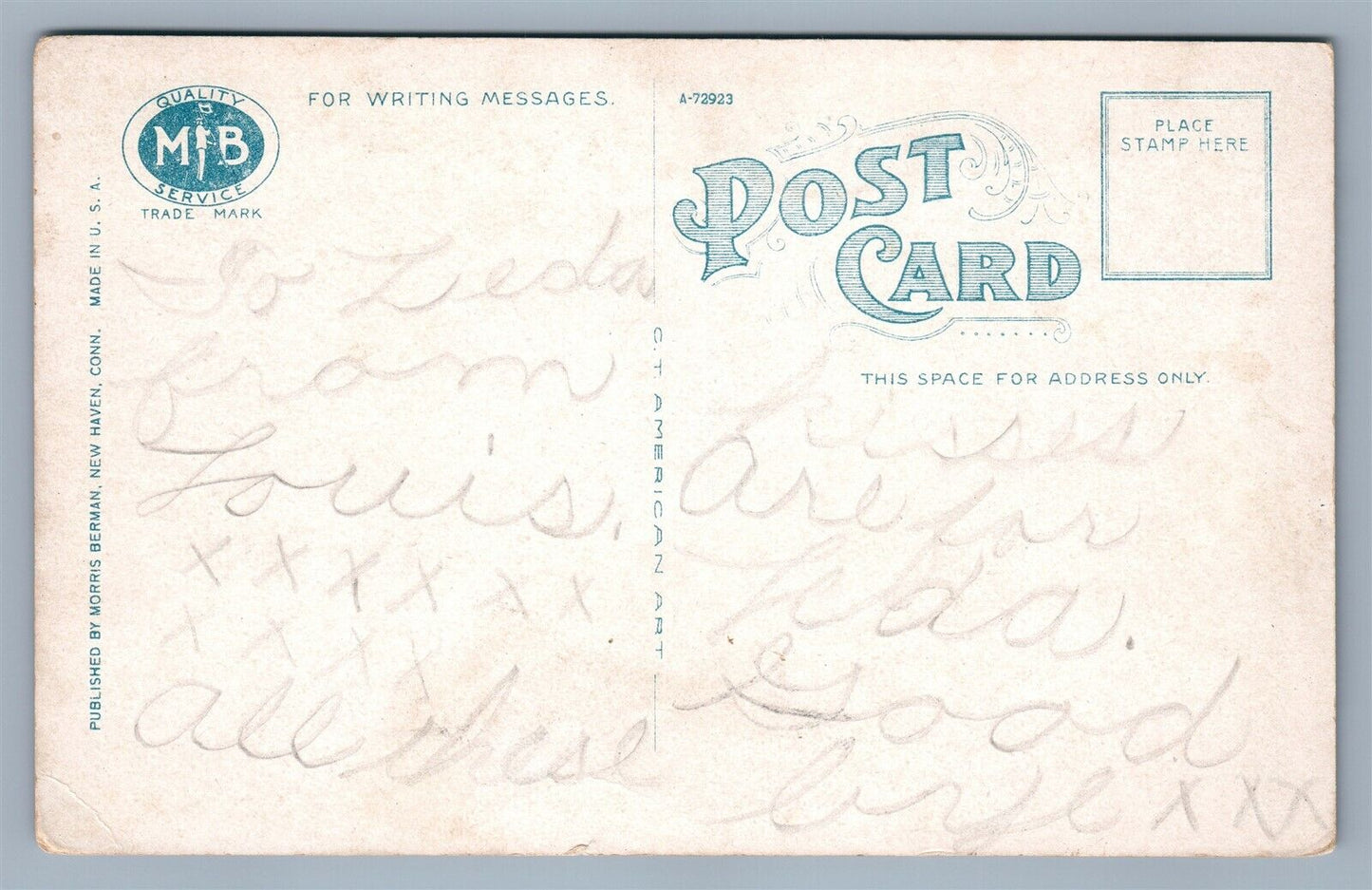 FALL RIVER MA WOMEN'S UNION CONGREGATIONAL CHURCH ROCK STREET ANTIQUE POSTCARD