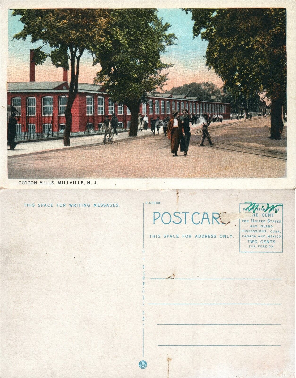 MILLVILLE N.J. COTTON MILLS ANTIQUE POSTCARD