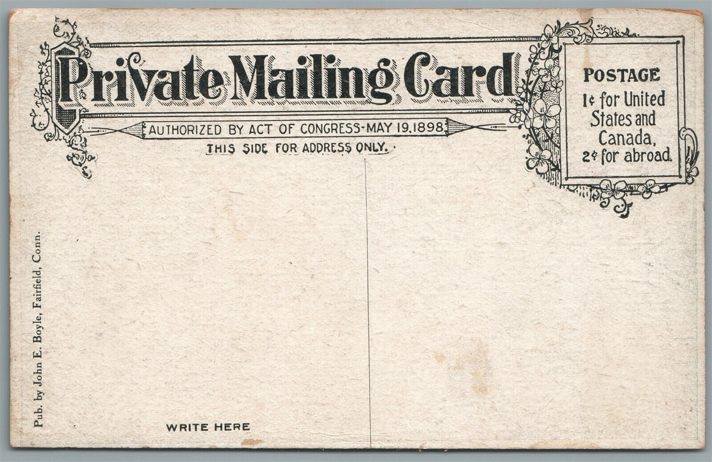 FAIRFIELD CT RAILROAD STATION RAILWAY TRAIN DEPOT ANTIQUE POSTCARD