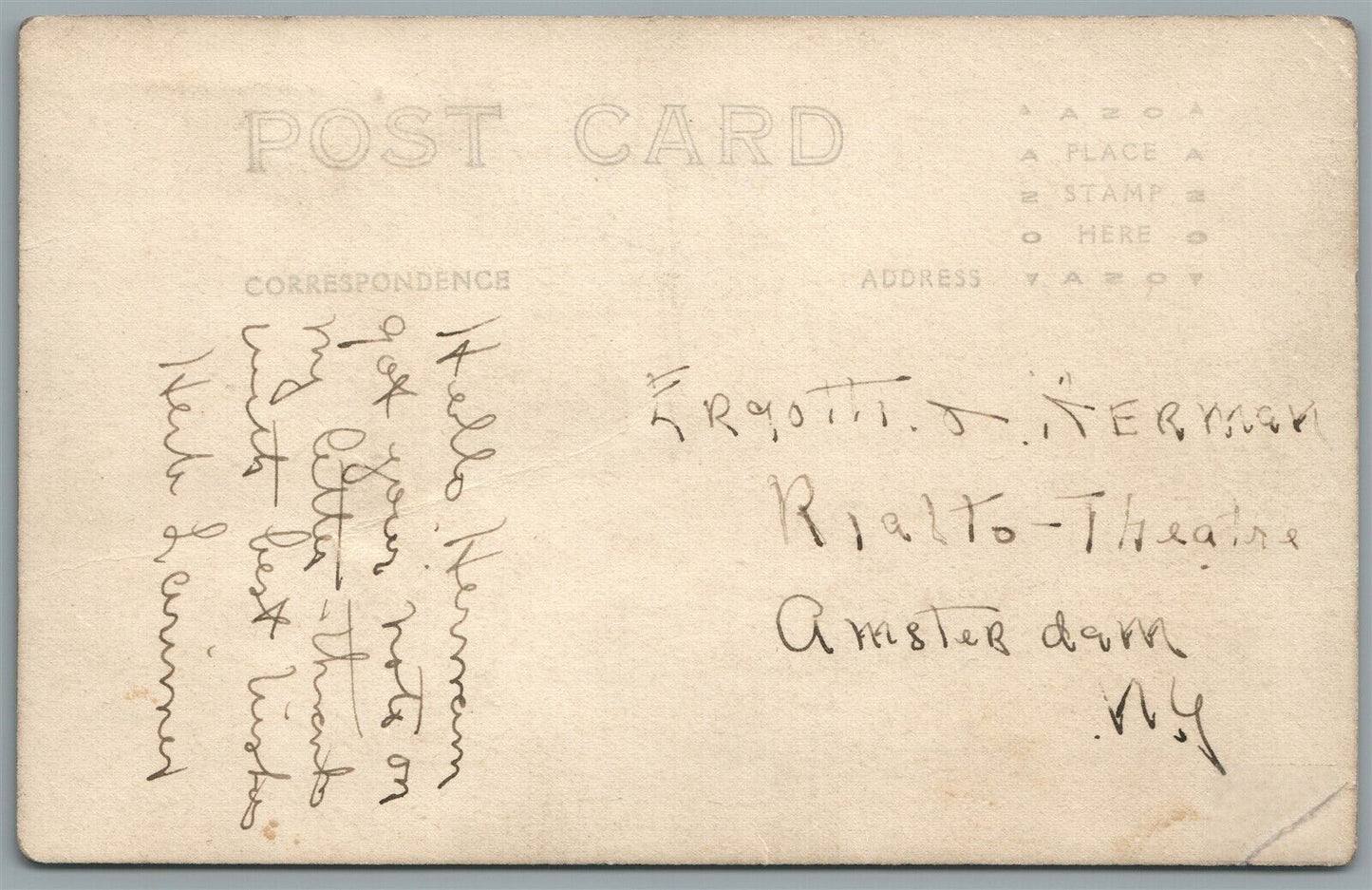 BICYCLE CIRCUS FEMALE CYCLIST CLOWN ANTIQUE REAL PHOTO POSTCARD RPPC