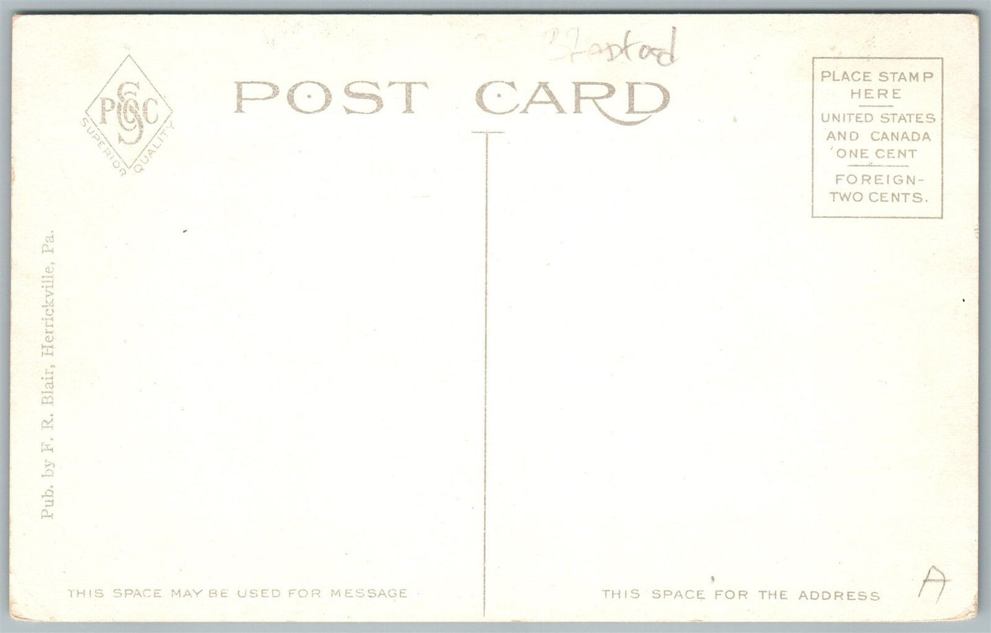 LE RAYSVILLE PA MAIN STREET ANTIQUE POSTCARD