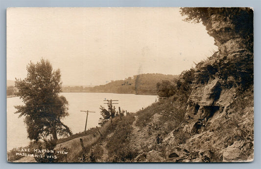 NAZOMANIE WI LAKE MARION ANTIQUE REAL PHOTO POSTCARD RPPC