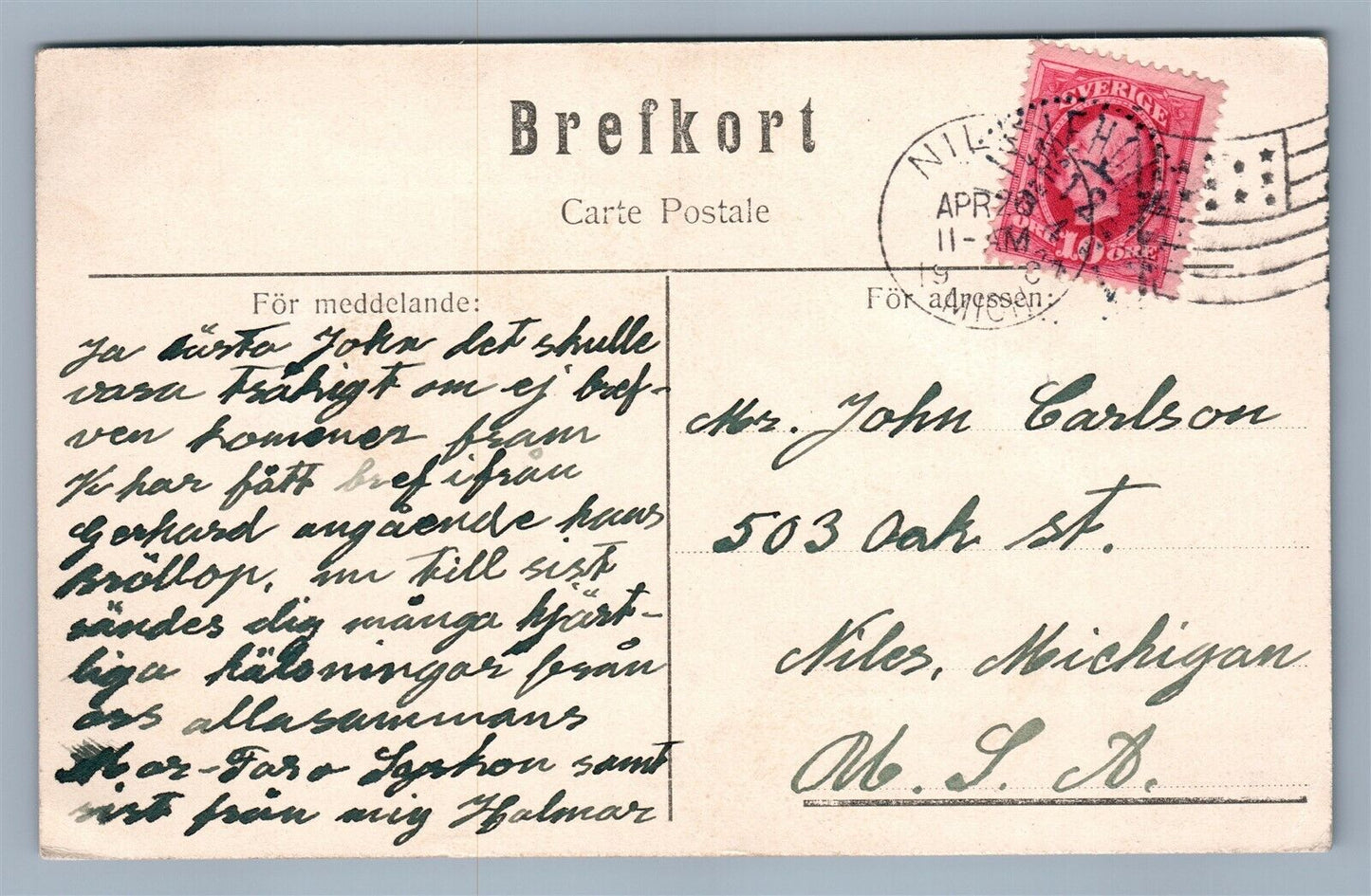 SODERTON SWEDEN RAILROAD STATION RAILWAY DEPOT ANTIQUE POSTCARD
