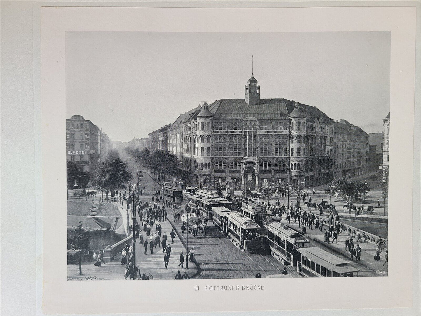 1911 DIE GROSSE BERLINER STRASSENBAHN UND NEBENBAHNEN antique PHOTO ILLUSTRATED