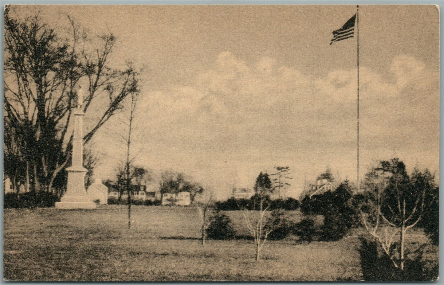 WASHINGTON CROSSING PA P.O.S. of A. MONUMENT ANTIQUE POSTCARD