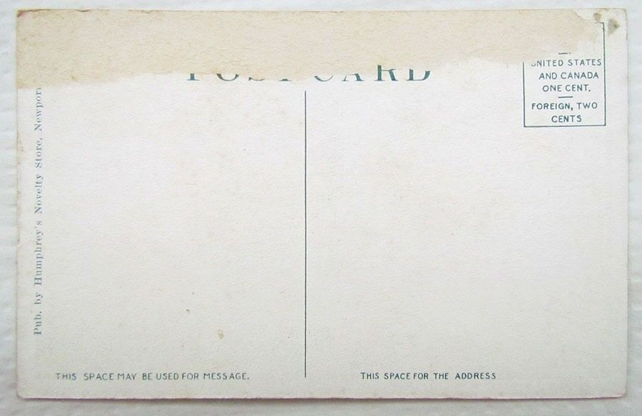 VINTAGE POSTCARD PLEASANT STREET NEWPORT VT